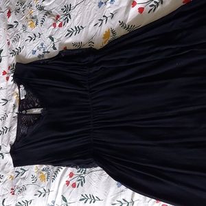 Molly Bracken Black sleeveless dress with lace back